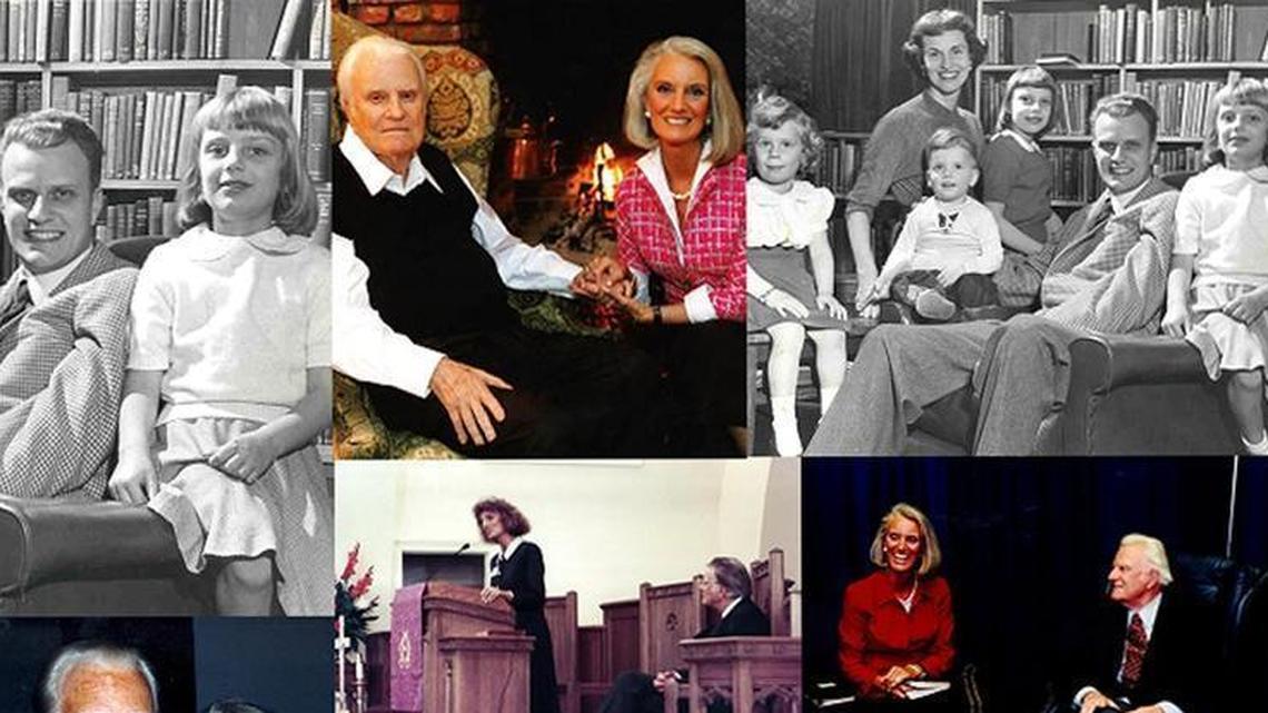 Anne Graham Lotz with her father, Rev. Billy Graham
