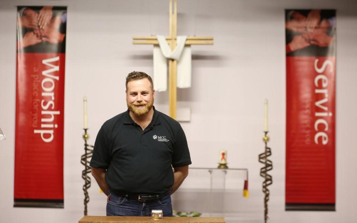Pastor Vance Haywood has added glitter to this year's ashes for Ash Wednesday at St. John’s Metropolitan Community Church in Raleigh.