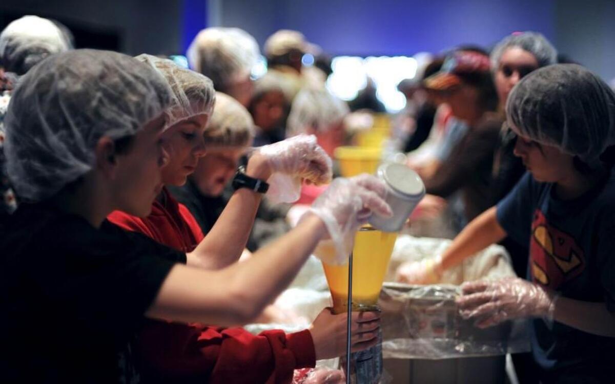 Members of Grace Community Church will take part in community service projects, including helping with Rise Against Hunger, on Sept. 3, 2017.
