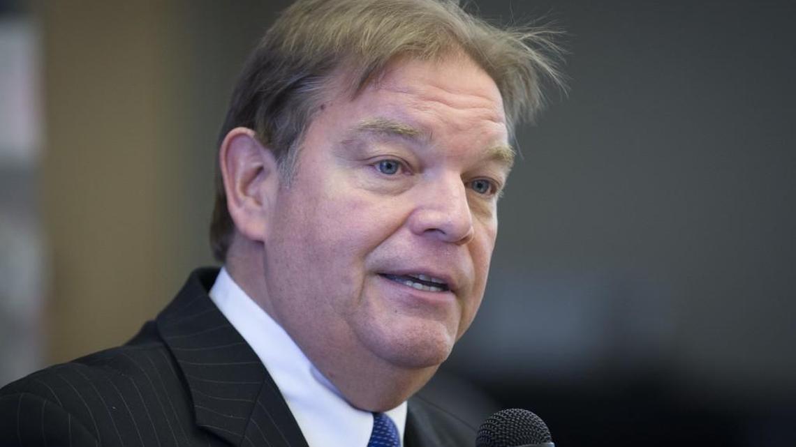 The Rev. Bill Shillady, pictured March 10, 2014, speaks to the media in White Plains, N.Y. The publisher of a collection of devotionals sent by Shillady to Hillary Clinton during her presidential campaign pulled the book on Sept. 5, 2017, after finding instances of plagiarism. The United Methodist Publishing House, owners of Abingdon Press, said the book “Strong for a Moment Like This: The Daily Devotions of Hillary Rodham Clinton” would be withdrawn and destroyed.