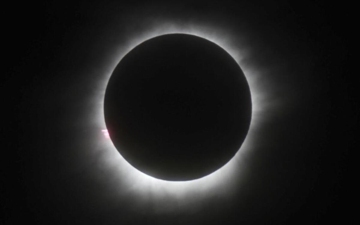This March 9, 2016 file photo shows a total solar eclipse in Belitung, Indonesia. Hotel rooms already are going fast in states along the path of next year’s solar eclipse. The total solar eclipse on Aug. 21, 2017, will be the first in the mainland U.S. in almost four decades.