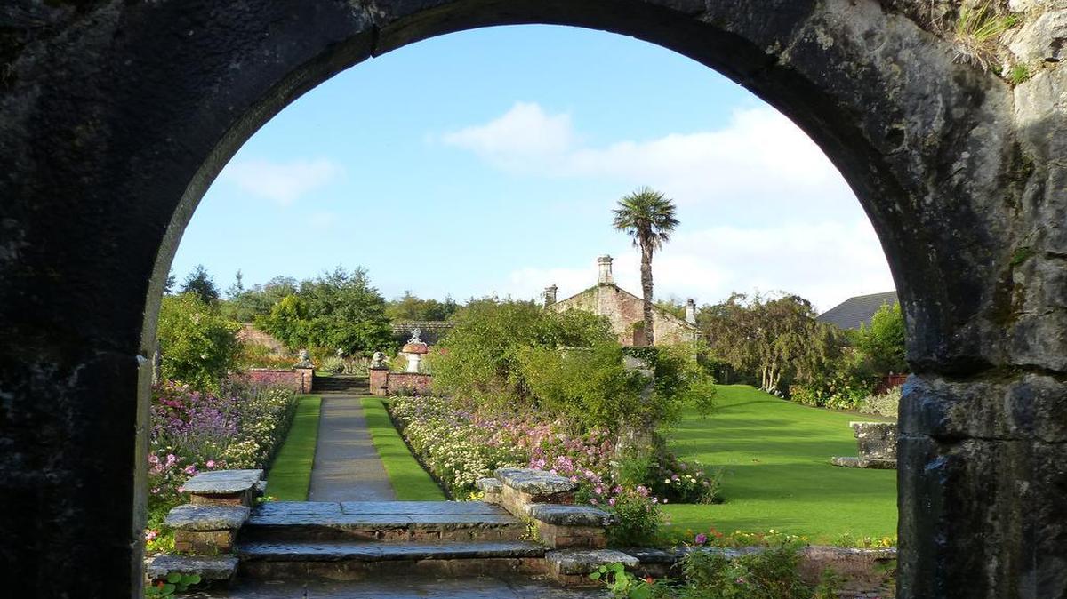 The walled gardens on the grounds of Dromoland Castle are 300 years old.