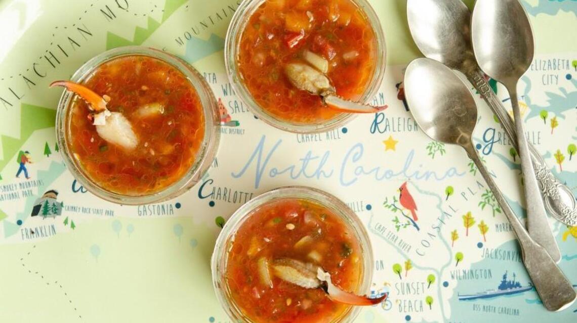 Simplicity is the guide to eating tomatos. This cool summer soup makes the most of the flavors.