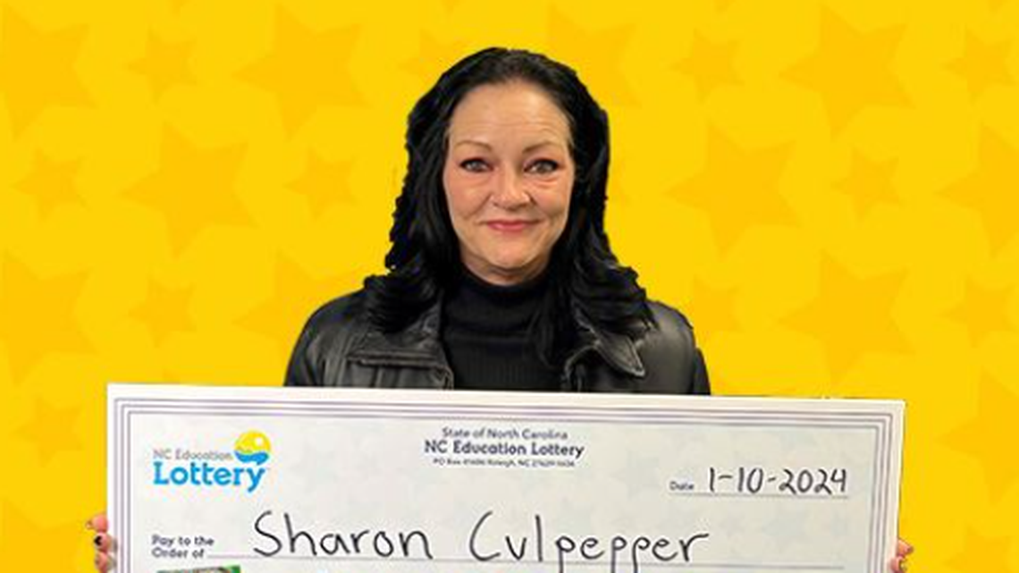 Sharon Culpepper said she screamed and fell onto her knees after the $1 million lottery win.