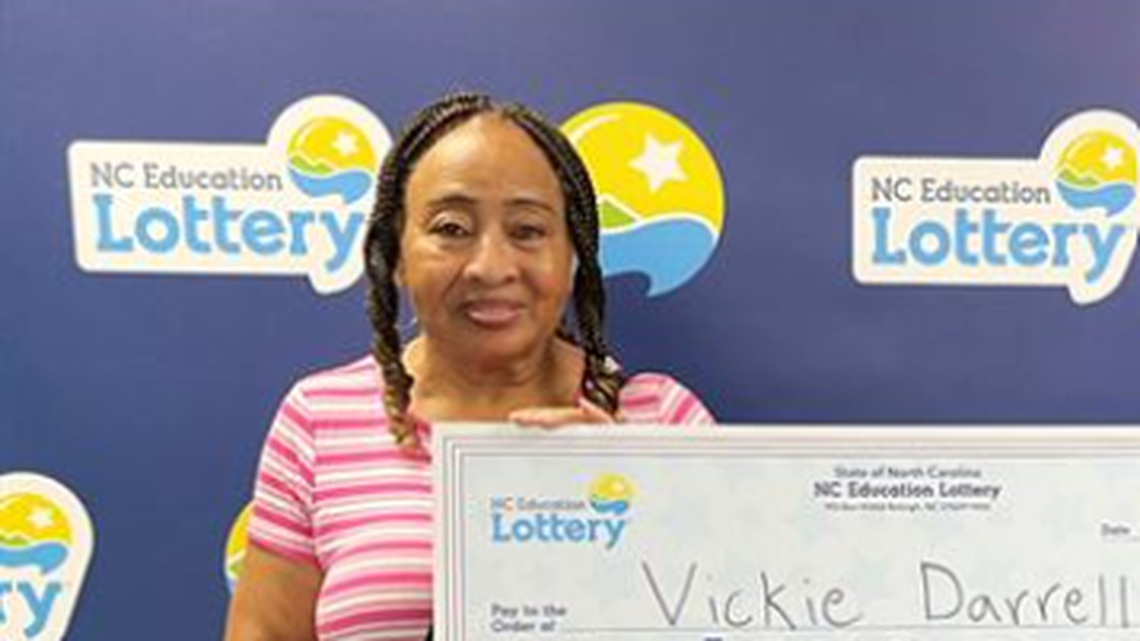 Vickie Darrell won a lottery prize worth celebrating.