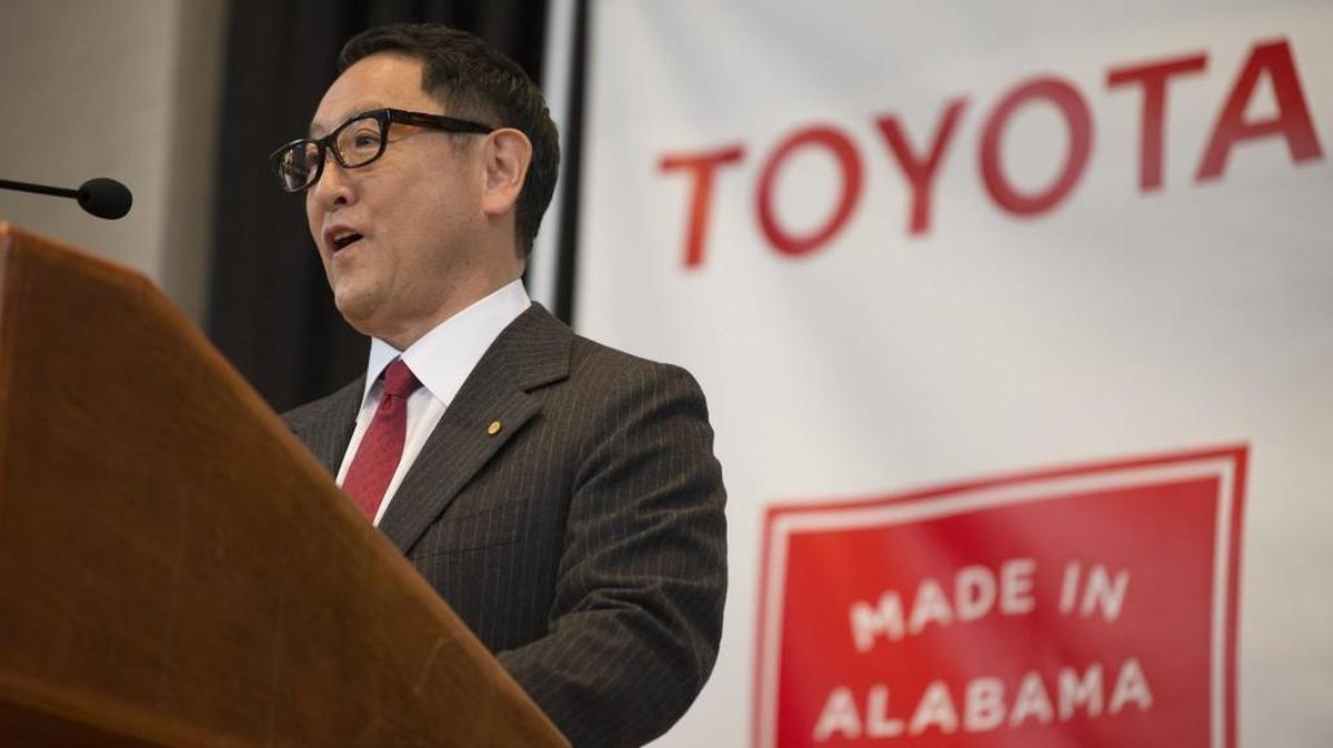 Akio Toyoda of Toyota Motor Corp. speaks during a press conference on Jan. 10, 2018, in Montgomery, Ala., where the Japanese automakers Toyota and Mazda announced plans to build a huge $1.6 billion joint-venture plant in Huntsville. North Carolina officials had hoped Toyoda would be making the announcement for North Carolina.