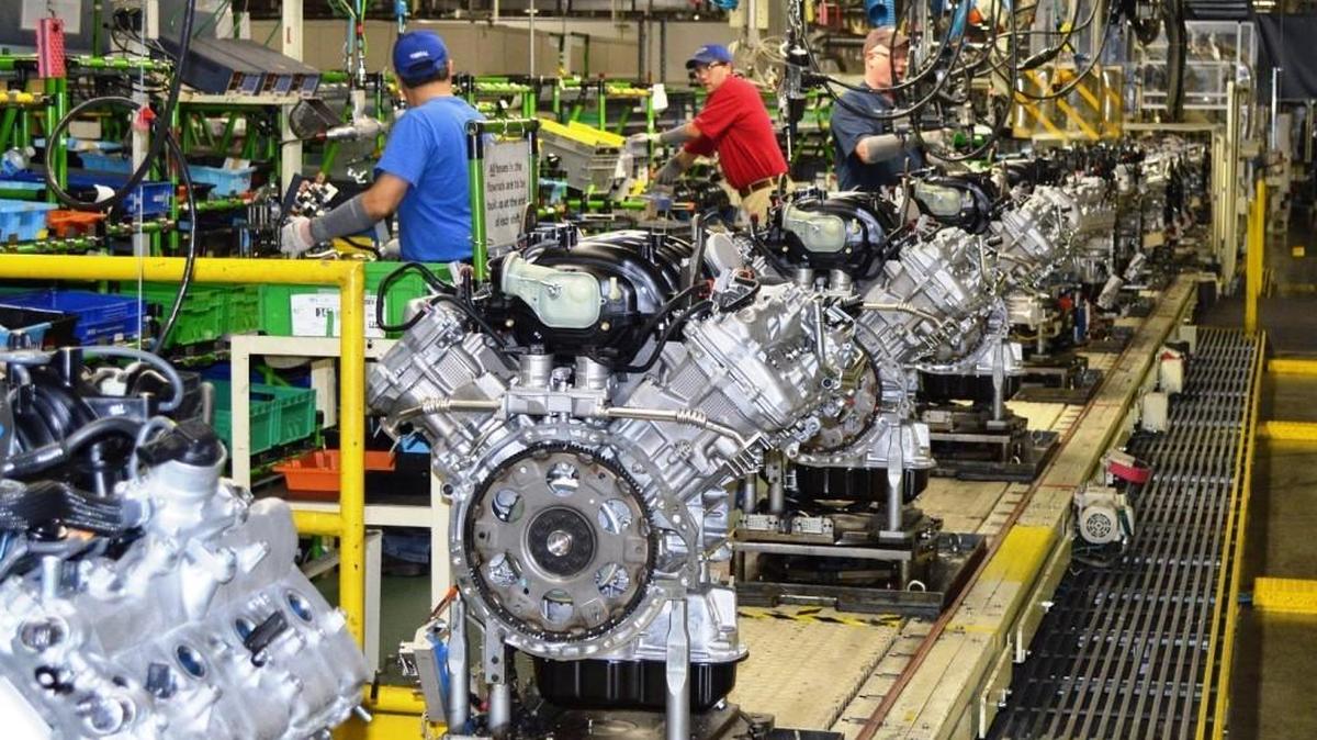 Workers assemble engines at Toyota Motor Manufacturing in Huntsville, Alabama. North Carolina has lost out to Alabama on landing the much sought-after Toyota-Mazda joint auto manufacturing plant, which would have brought 4,000 jobs to the state.