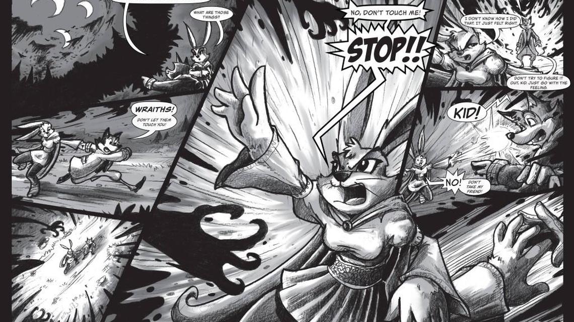 Charma, a magician’s rabbit, is one of the new comic book characters Eric McRay’s Giant Star Entertainment will introduct at NC Comicon.