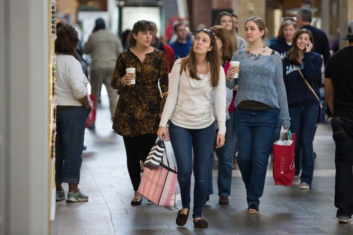 At most stores this holiday season, Black Friday sales start on Thanksgiving. Malls, like the Streets at Southpoint, pictured here, will also be opening on Thanksgiving day.