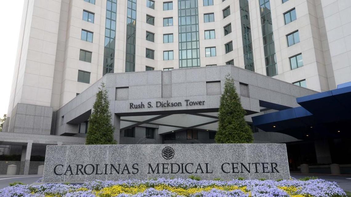 
The main entrance of Carolinas Medical Center in Charlotte 
