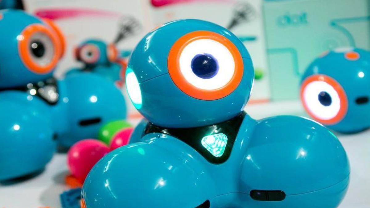 Dash, a robot from Wonder Workshop, allows kids to interact with it in a variety of ways. When it comes to computer science education, the U.S. lags beyond most other industrial countries, but some developers are hoping to change that, with robots and video games designed to teach kids as young as five the basics of coding.