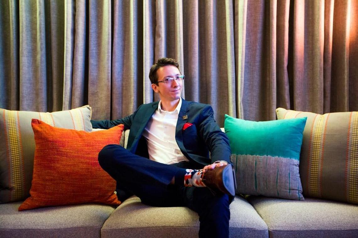 Brian Hansen, general manager of the new Unscripted Durham hotel, stands for a portrait after an interview on Monday, July 17, 2017, in Durham, NC. The hotel is scheduled to open on July 19.