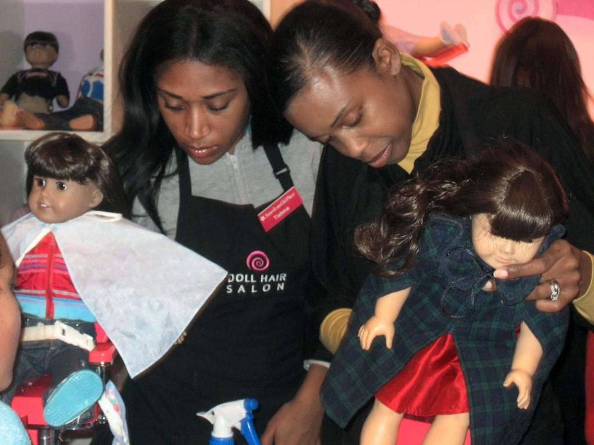 For up to $20, stylists can create hairdos for the dolls at the American Girl Place in New York. The popular brand markets a line of historical dolls, and this time of year is prime time for enthusiasts.