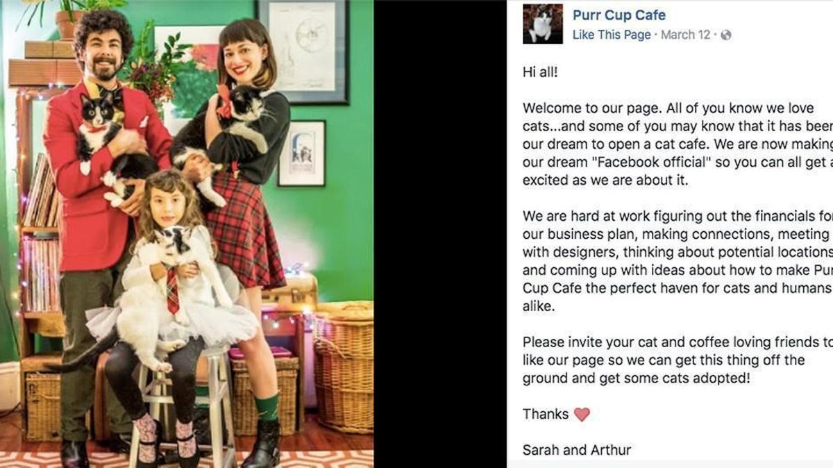 The family behind the planned Purr Cup Cafe, which could be Raleigh’s first cat cafe.