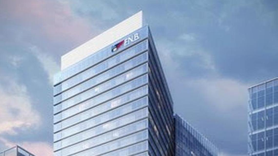 A rendering of the FNB Tower planned for 501 Fayetteville St. in downtown Raleigh. The building, which will become the regional headquarters for First National Bank, broke ground on Thursday, May 3.