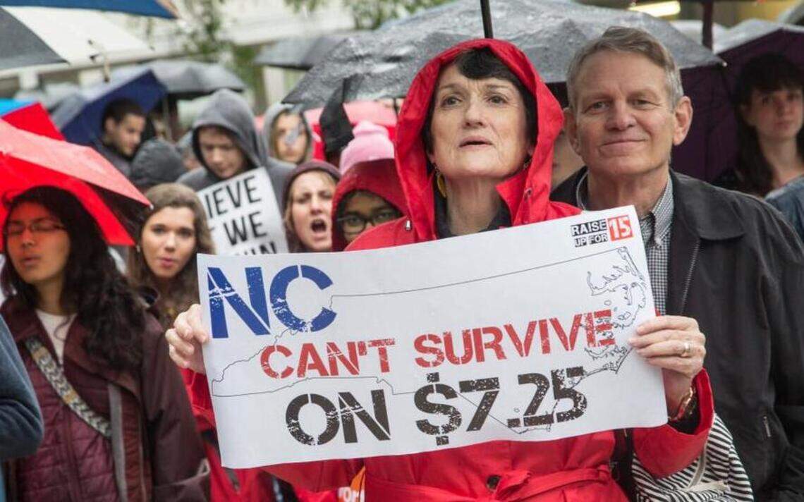 Triangle rallies make case for higher minimum wage