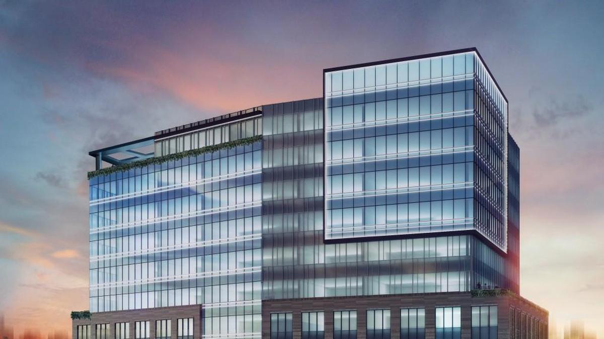 A rendering of the 10-story building planned for the intersection of Hillsborough St. and Glenwood Ave. in downtown Raleigh.