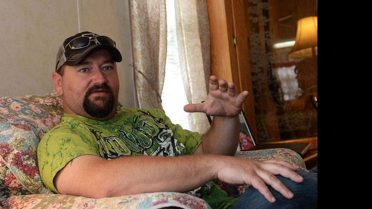 
Casey Melton at his home in Mt. Croghan, S.C., talks about his brother Chris Melton, who died in a quarry accident in Jefferson, S.C., in 2014.
