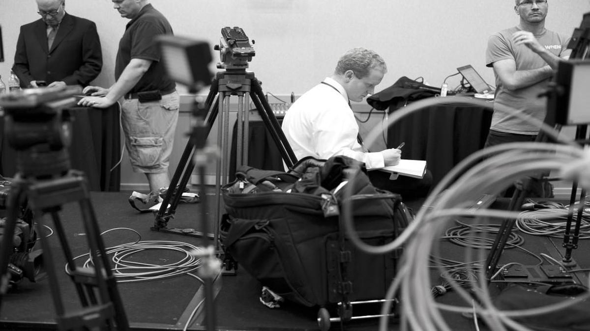 WNCN gave up its current spectrum as part of a nationwide auction conducted by the Federal Communications Commission. As a result, it will need to switch channels. WNCN political reporter Beau Minnick is shown here working on election night 2016.