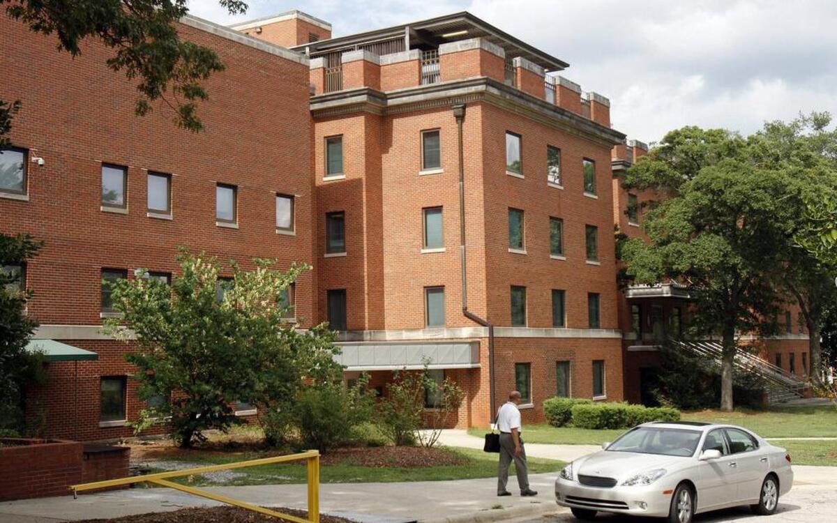 The Employment Security Commission Office on Wade Avenue in the old Rex Hospital complex.