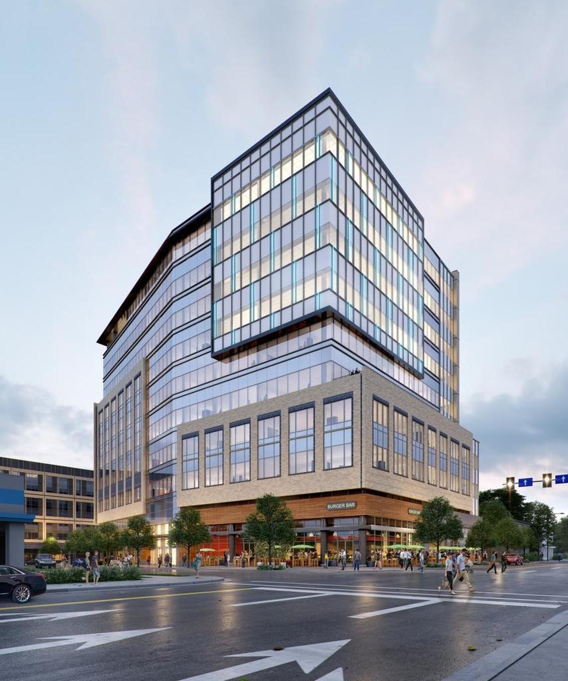 Exterior rendering of One Glenwood. The building, which is currently under construction, is expected to be completed in 2018.