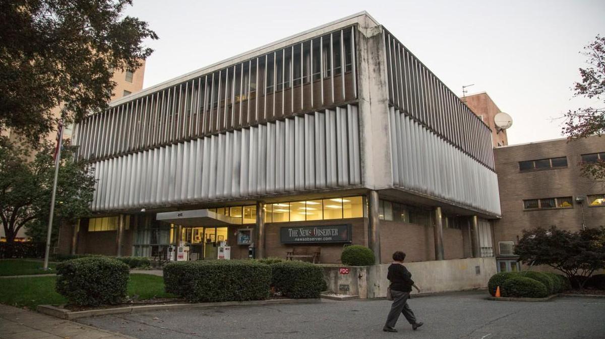 The News & Observer building on South McDowell St., photographed Wednesday, Nov. 11, 2015.