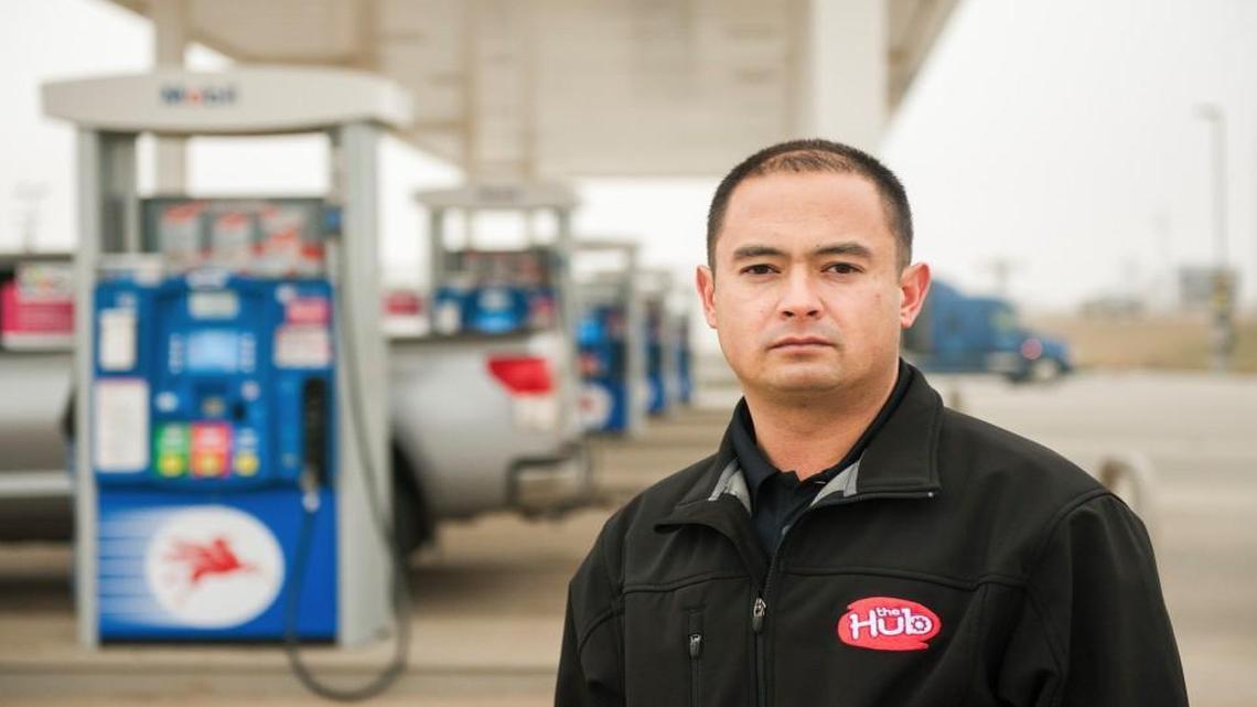 Jared Scheeler, an owner of the Hub, a gas station and convenience store, who also sits on the board of the National Association of Convenience Stores, at the gas station in Dickinson, N.D., Nov. 10, 2015. Scheeler said it cost the average convenience store $26,000 to upgrade its gas pumps and point-of-sale terminals for the new security chip in debit and credit cards.