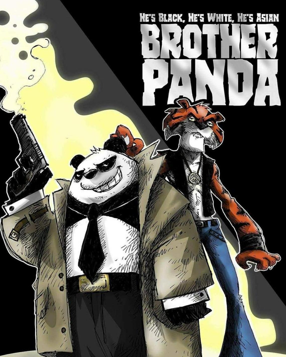 Brother Panda, a furry private eye, is one of two anthropomorphic comic book characters Giant Star Entertainment launched in 2016.