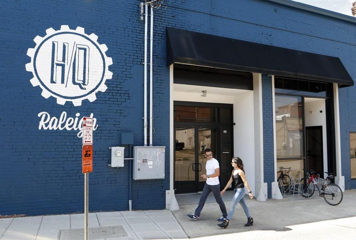 The HQ Raleigh office in downtown Raleigh, where many of the city’s startups first have office space.
