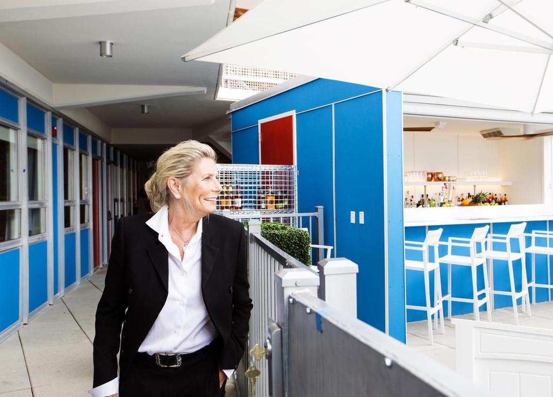 Jane Hills, owner of Austin Lawrence Partners, checks out the Unscripted Hotel in downtown Durham on Monday, July 17, 2017. Austin Lawrence Partners’ next project in downtown Durham will be redeveloping the South Bank building.