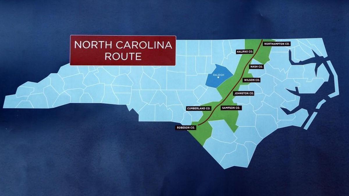 The Atlantic Coast Pipeline would bring shale gas to North Carolina from West Virginia and Pennsylvania.