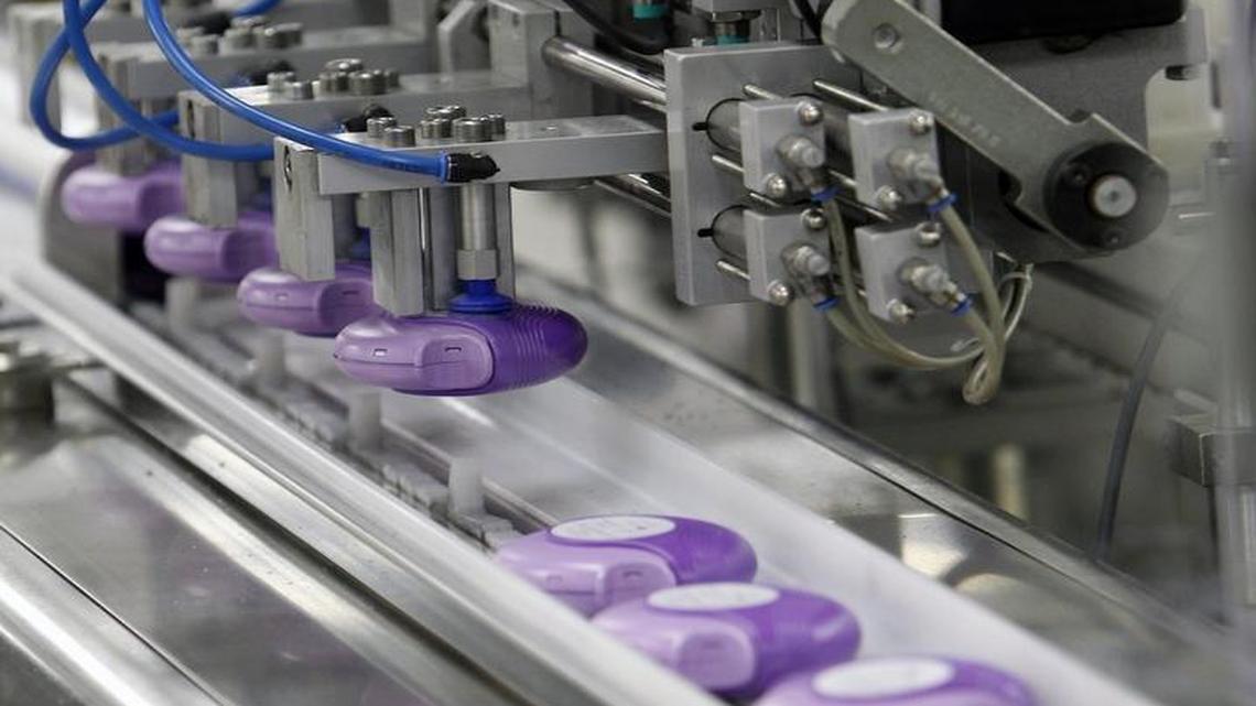 London-based GlaxoSmithKline makes Advair at a manufacturing facility in Zebulon. A weak pound benefits Glaxo because it sells most of its drugs outside the United Kingdom.
