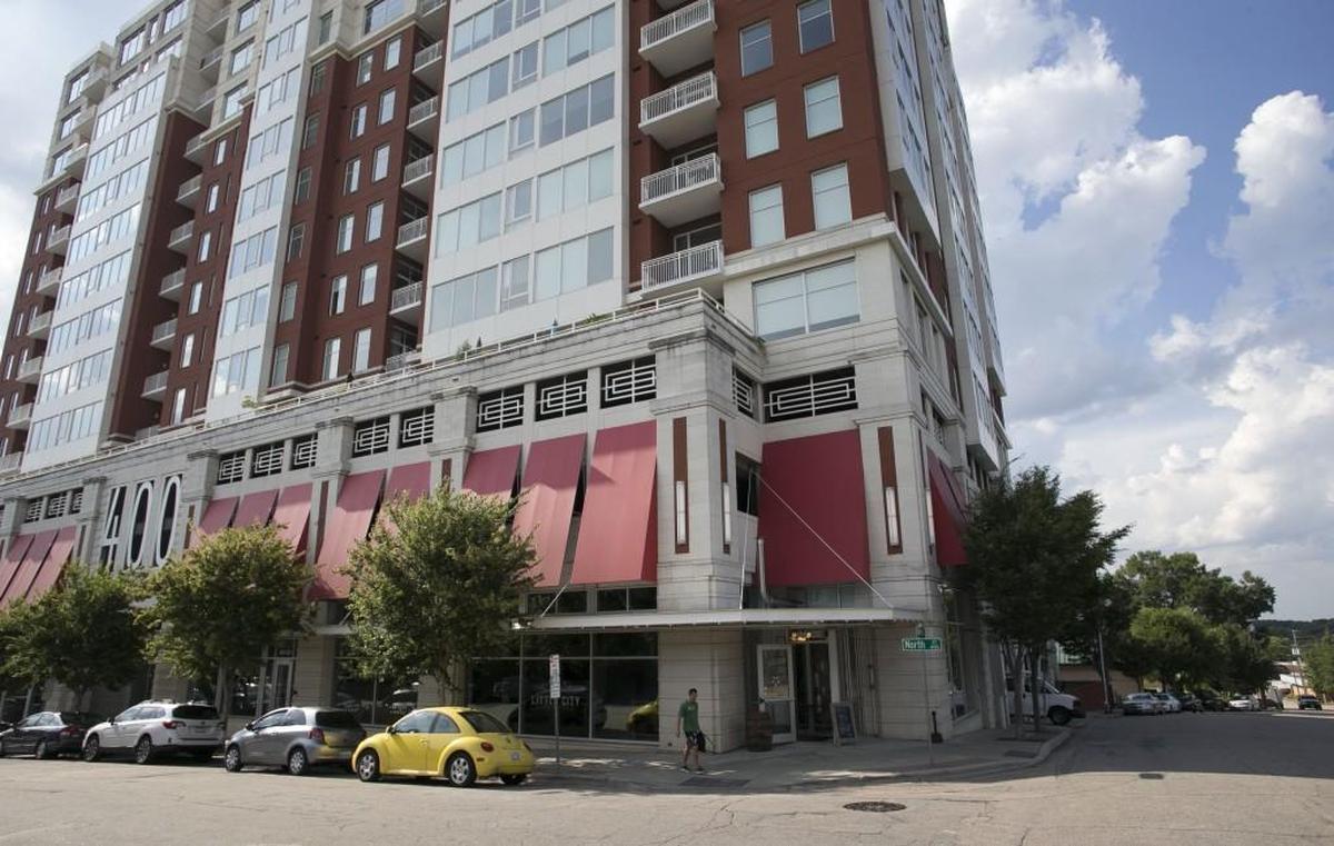 Vehicular and foot traffic has declined along North Street hurting business at Little City Brewing Company on Thursday, July 13, 2017 in Raleigh, N.C. The closure of streets in the aftermath of the fire at The Metropolitan in March 2017 is hurting surrounding businesses.