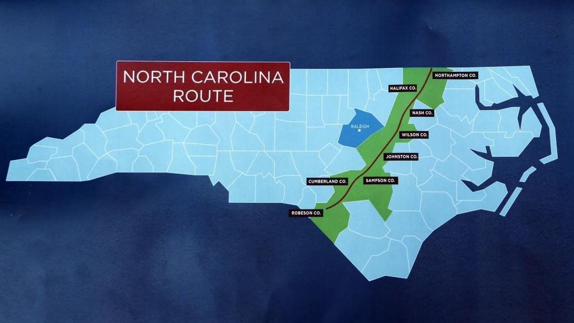 The Atlantic Coast Pipeline, which received a key environmental permit last week in North Carolina, will cross eight counties.