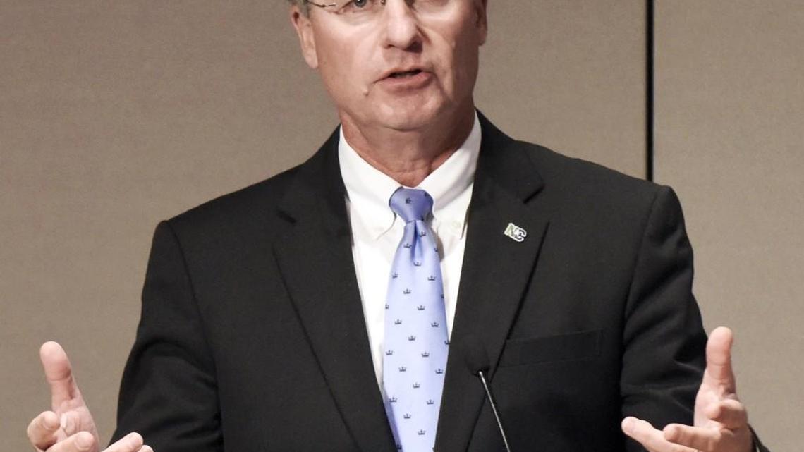 Donald van der Vaart, Secretary of the N.C. Department of Environmental Quality speaks at the Environmental Health Summit in Durham, N.C. on Monday, October 26, 2015.