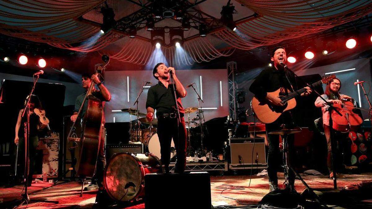 Avett Brothers perform at Music Is Universal presented by Marriott Rewards and Universal Music Group, during SXSW at the JW Marriott Austin on March 16, 2016 in Austin, Texas.