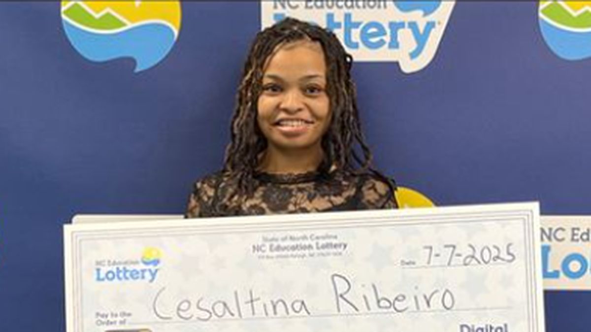 Cesaltina Ribeiro won big when she played an online lottery game in North Carolina.