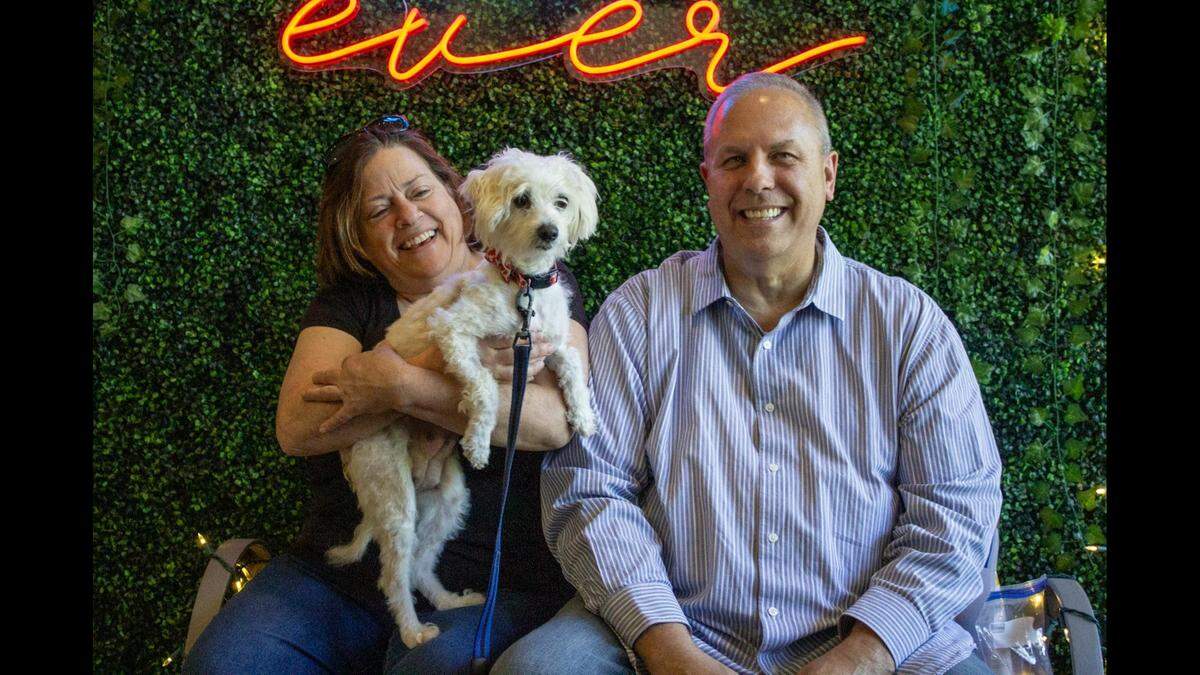 Snowball the mama dog got a fresh start in North Carolina.