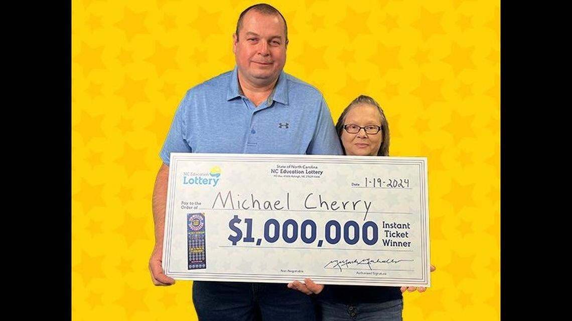 Michael Cherry, pictured with his wife Debbie Cherry, plans to help his daughter after scoring a big lottery win.