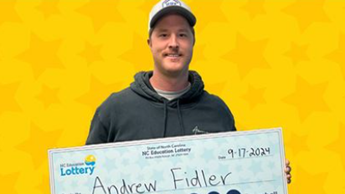 Andrew Fidler scored a big Powerball prize in North Carolina.