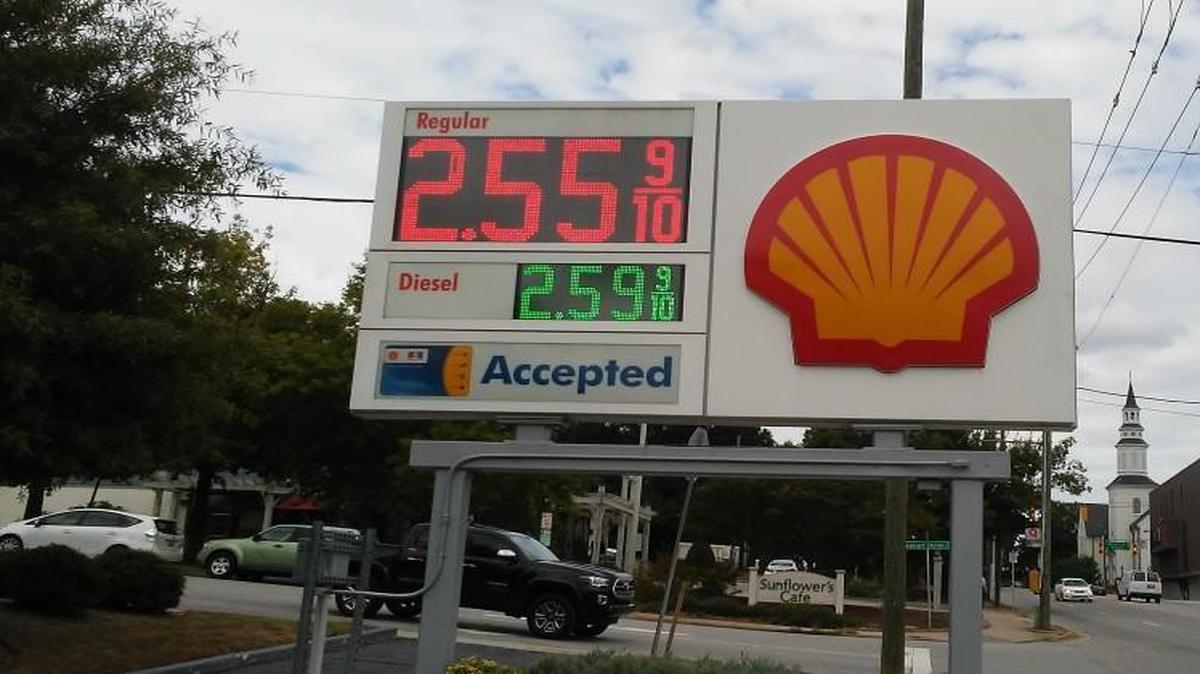 Gasoline prices have increased in the wake of Hurricane Harvey. In North Carolina, the average price of a gallon of regular unleaded Thursday was $2.36, but in some areas, such as this gas station on Peace Street in downtown Raleigh, the actual price was higher.