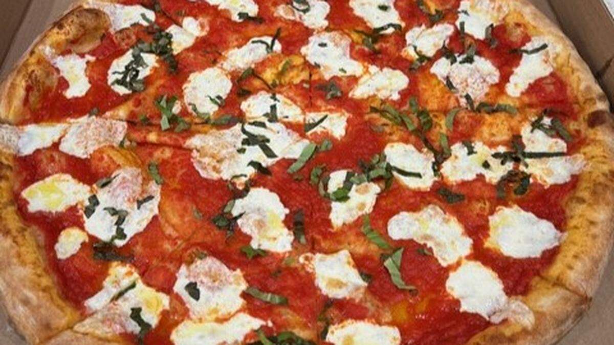 A pizza from Vic’s Pizzeria, a local Italian restaurant expanding to a new location in Wendell.