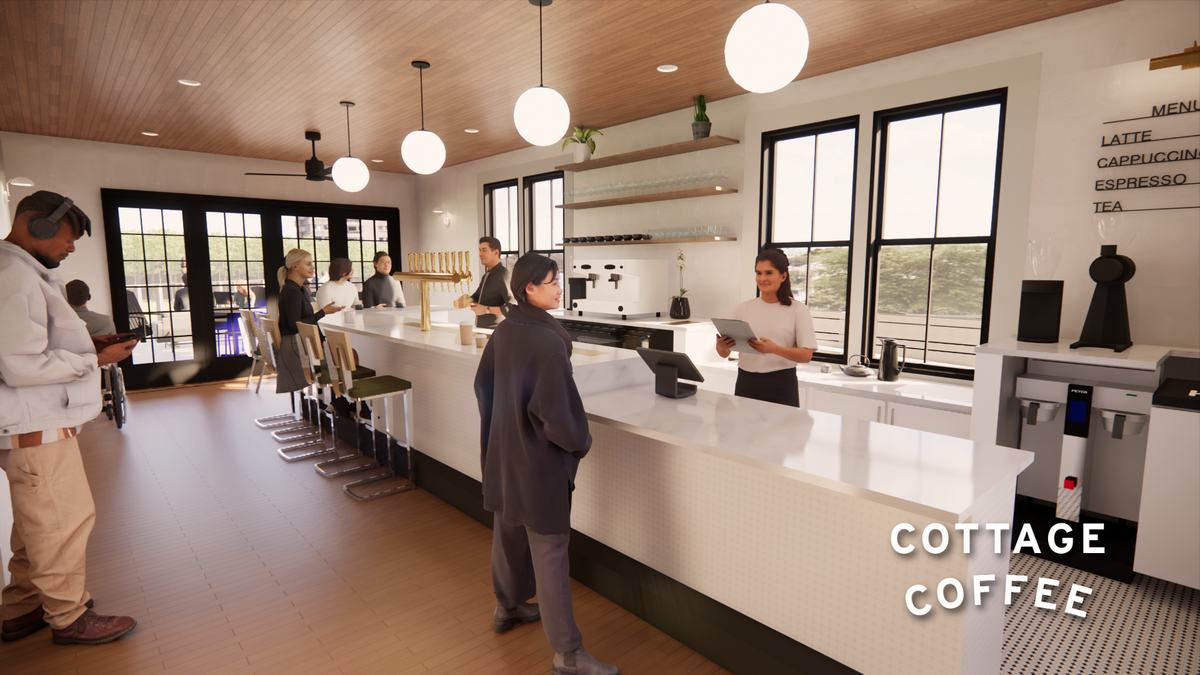 Cottage Coffee, a new concept coming to Flowers Cottage at Dix Park, will sell coffee, tea, soft-serve ice cream and baked goods.