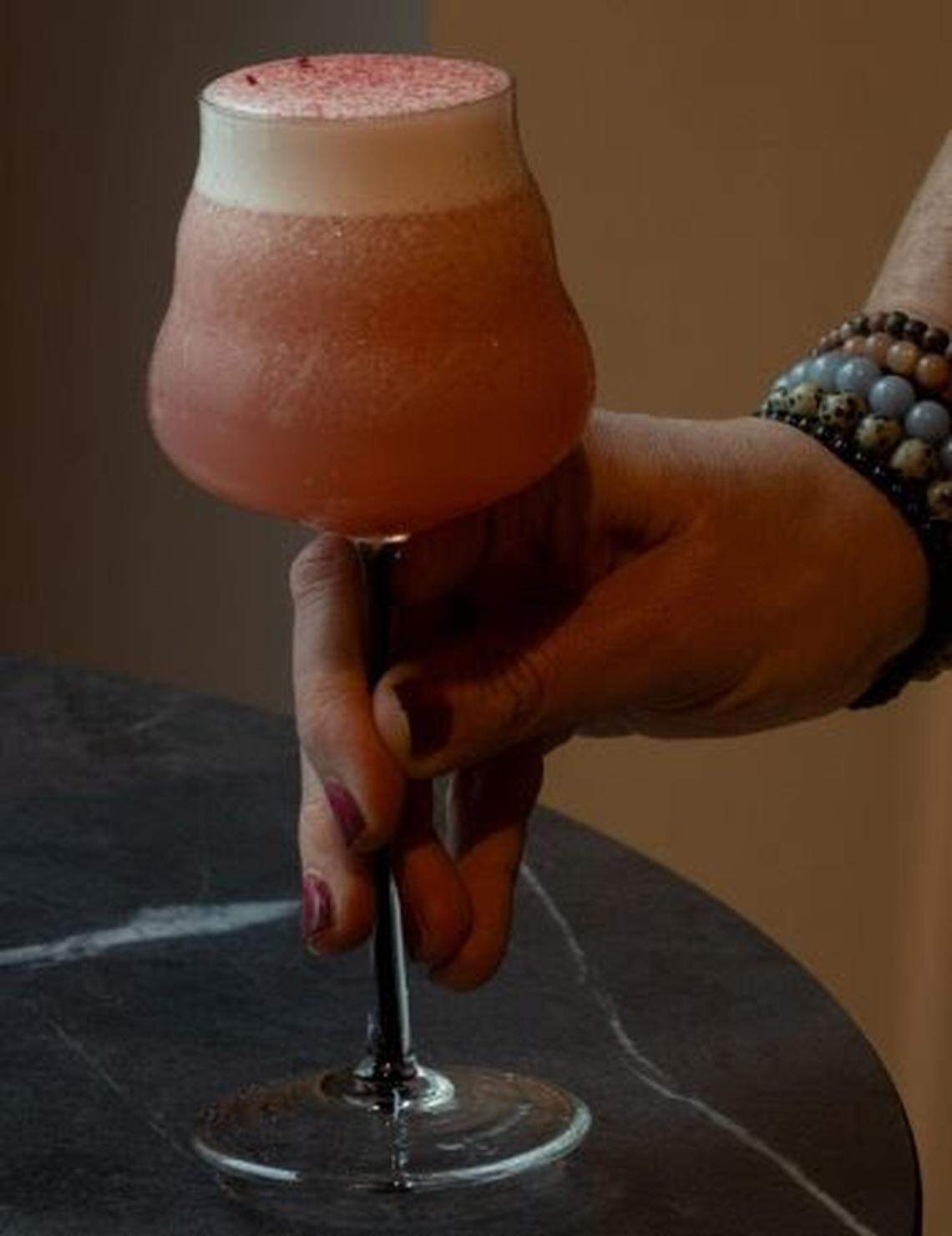 Songbird’s commitment to locally-sourced ingredients doesn’t stop with its food and beverage menus. The new “daylight-to-dusk” bar will also use custom hand-blown glassware from Small Batch Glass in Asheville.