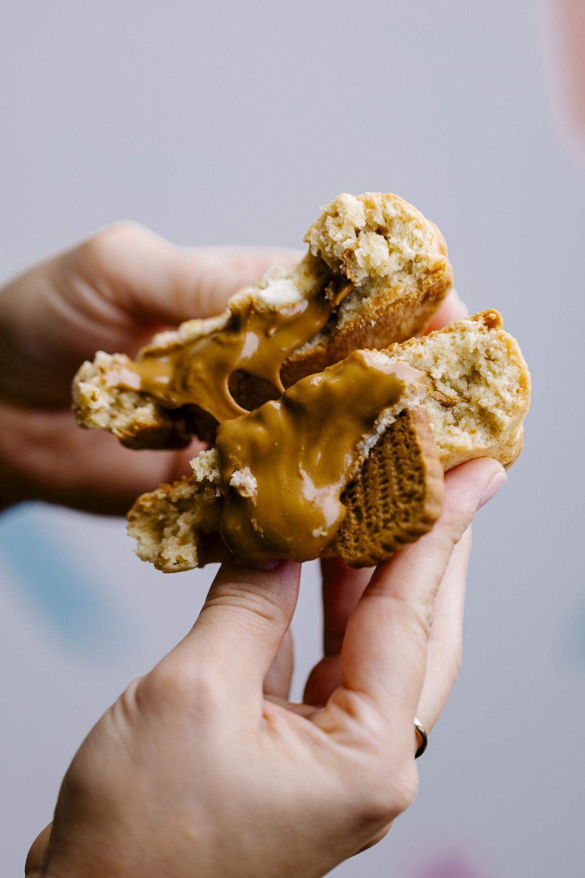 A Biscoff chunky cookie made by Raleigh bakery Groovy Duck.