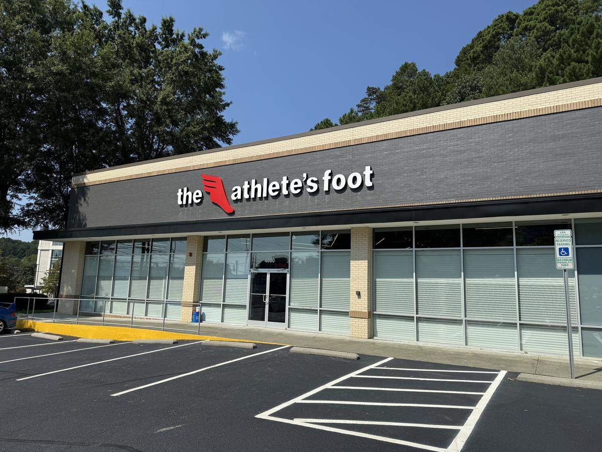 The shoe store The Athlete’s Foot is opening soon in a space near Crabtree Valley Mall in Raleigh.