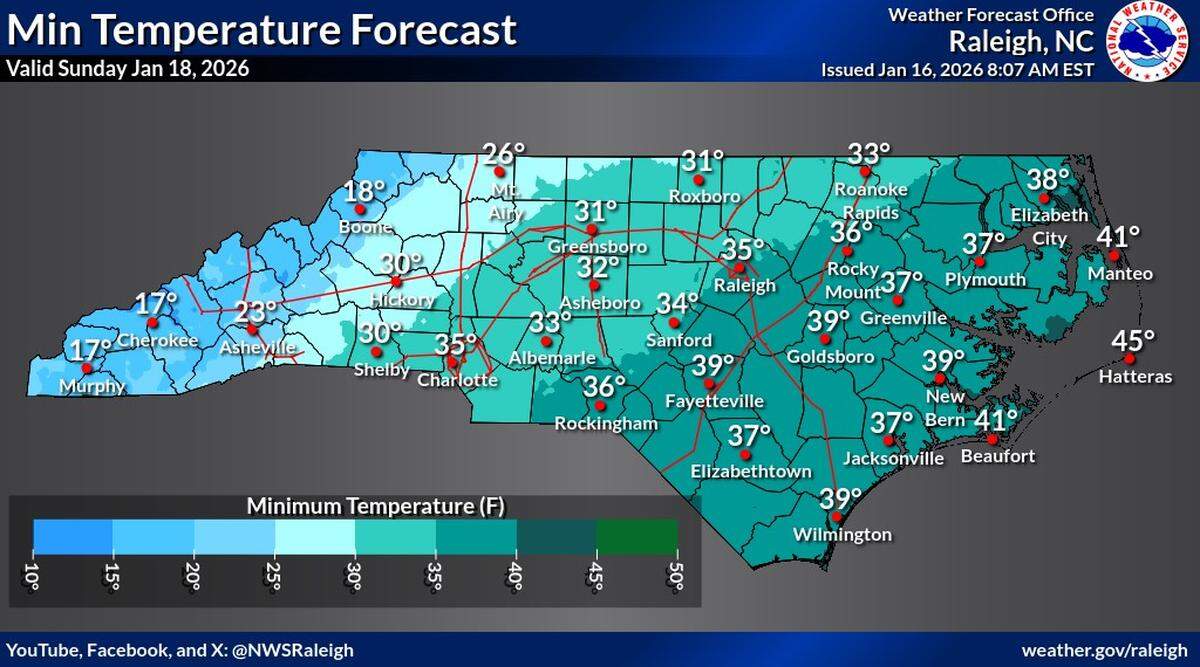 Temperatures will be marginally cold enough to allow for some snow accumulation, the National Weather Service said Friday, Jan. 16.