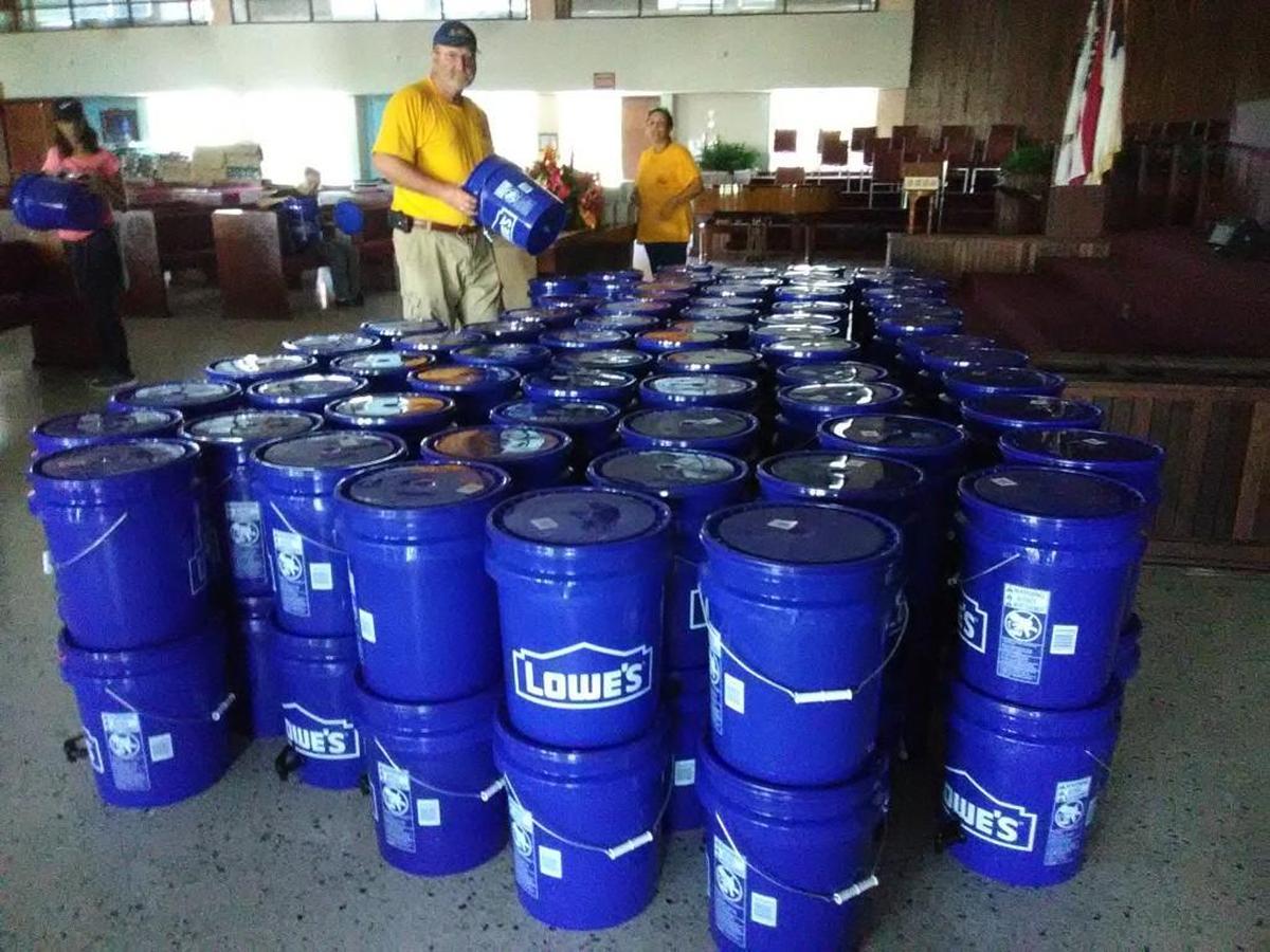 Teams of volunteers for the N.C. Baptist Men and Women on Mission, based in Cary, have been going to Puerto Rico to help with relief efforts after Hurricane Maria. They go out each day to remove debris from homes and to distribute clean drinking water and purification systems.