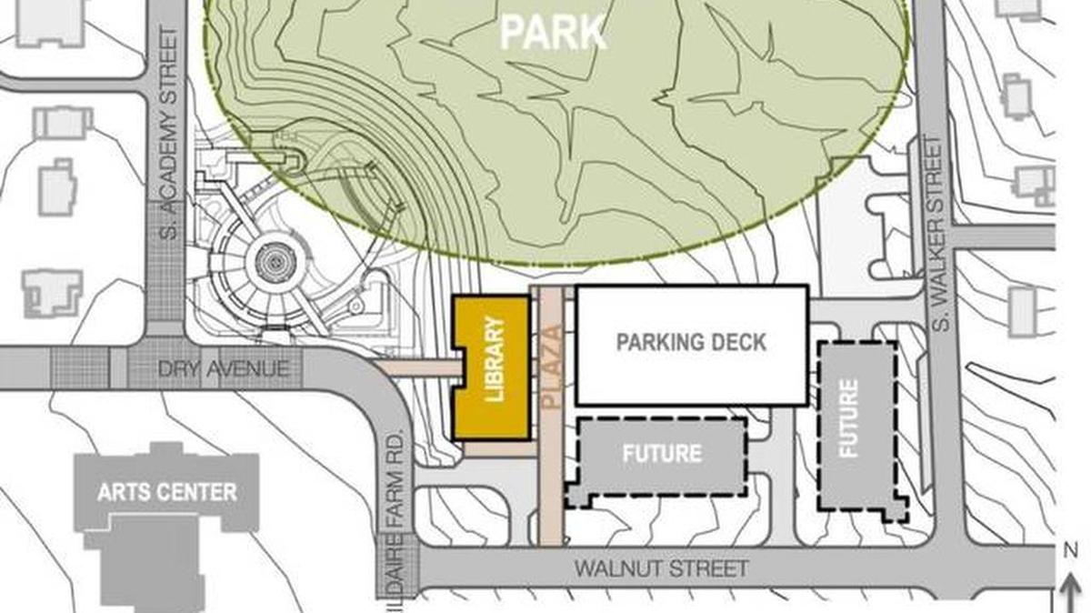 Work on the new Cary Regional Library and parking deck will require lane closures on Walnut Street starting Aug. 8.