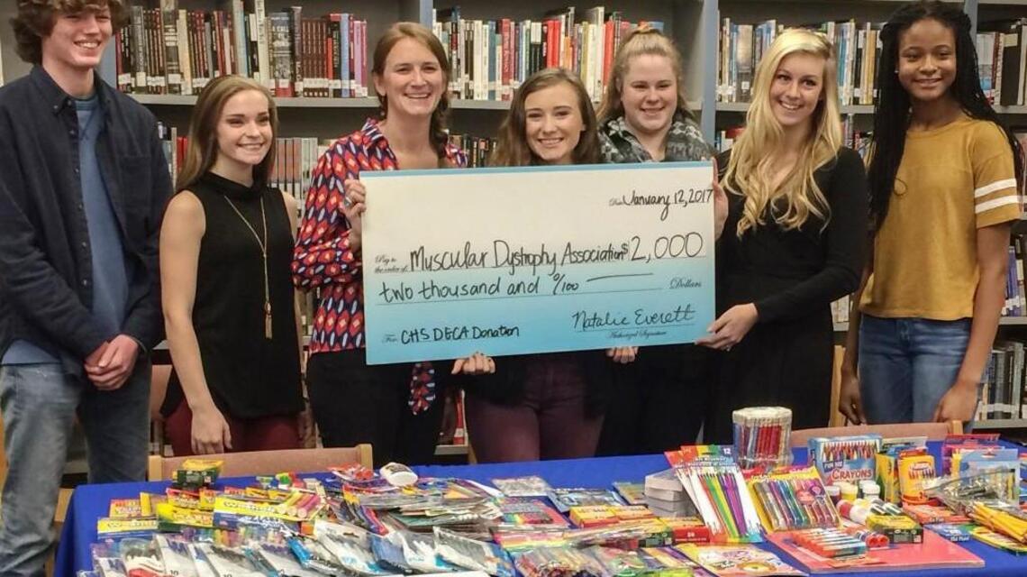 Clayton High DECA chapter raises $2,000 for MDA